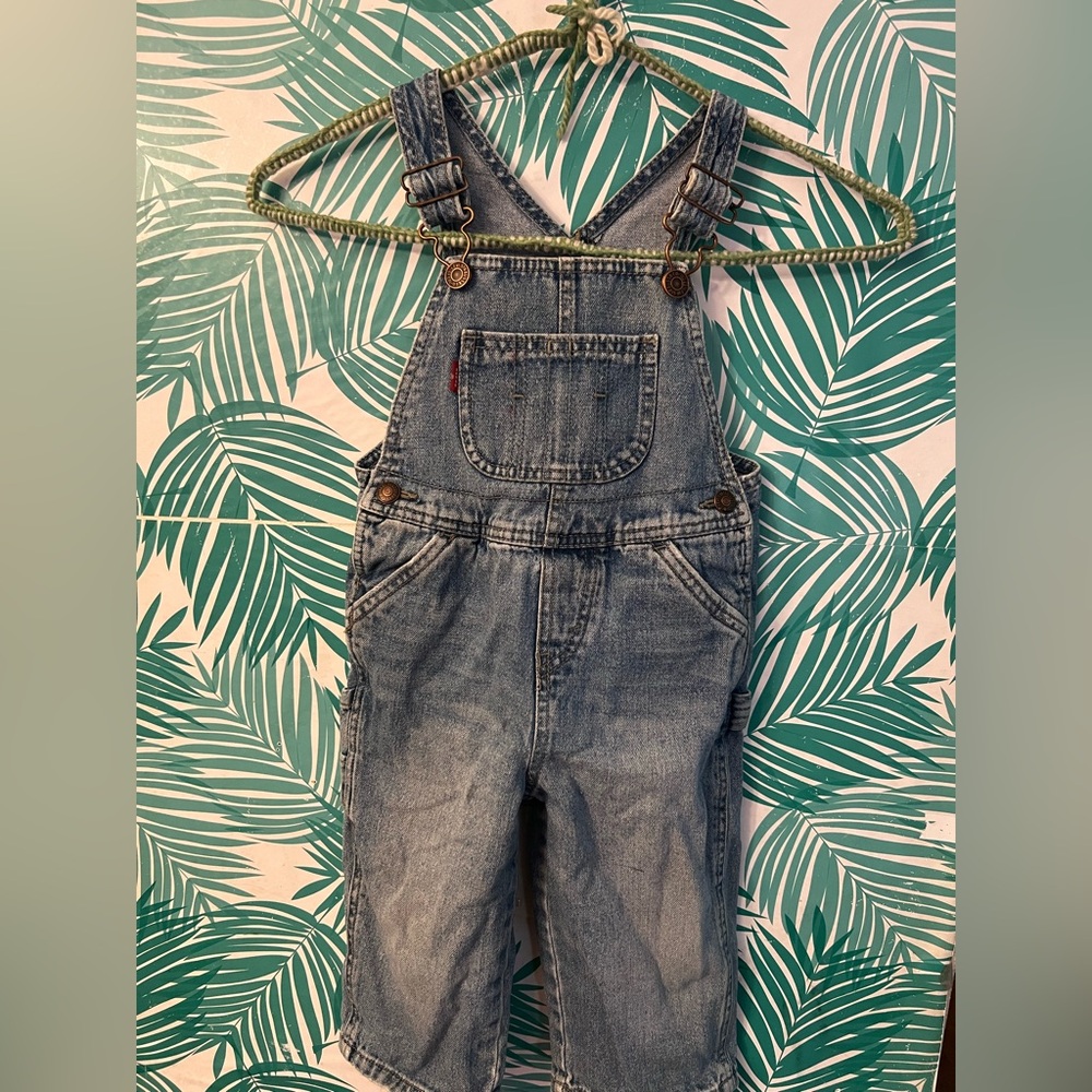 Vintage Levi denim overalls sz 24 months